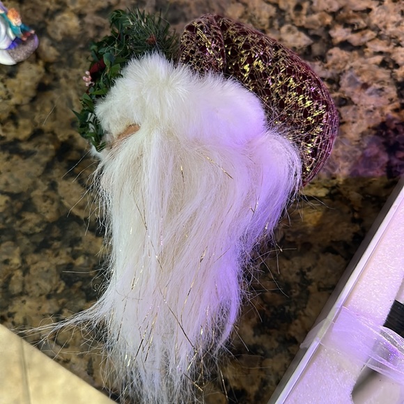 Christmas items hanging Santa + wine bottle decor - Picture 3 of 9